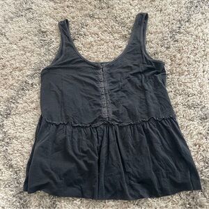 Soft and Sexy Black Sleeveless Tank Top  - size small Grunge